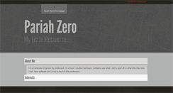 Desktop Screenshot of pariahzero.net
