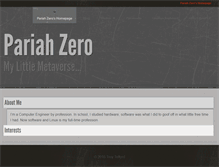 Tablet Screenshot of pariahzero.net